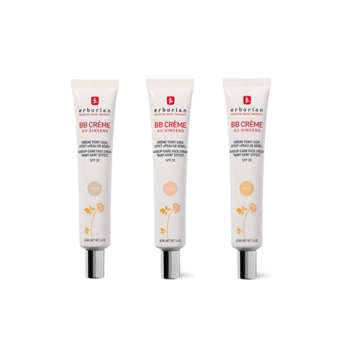 Erborian BB Creme 40ml - Ivoire, Clair, Nude